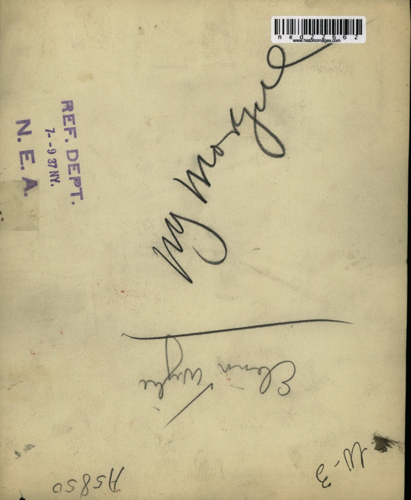 1937 Press Photo Elenn Whye No Information Available