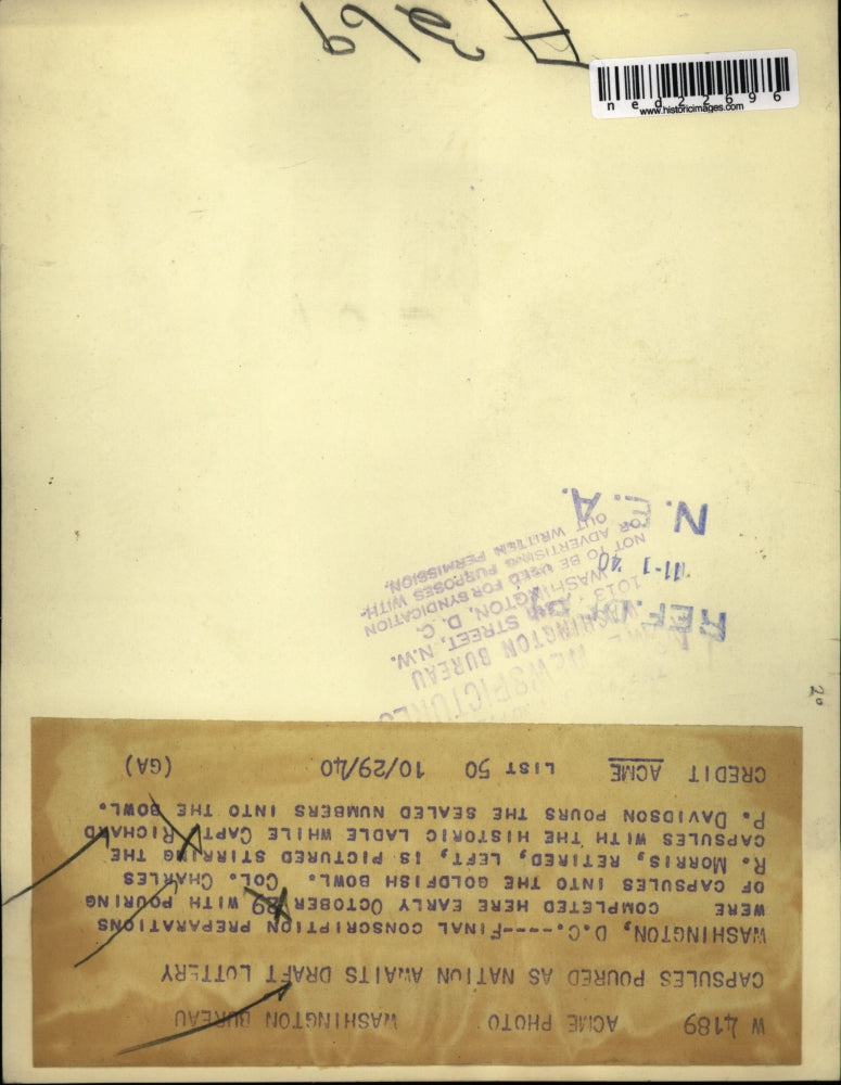 1940 Press Photo Wash DC Col Charles Morris, Capt Richard Davidson draft drawing