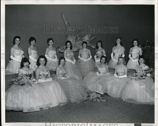1957 Press Photo 24th Puyallup Valley Daffodil Fetival Smith, Tyson