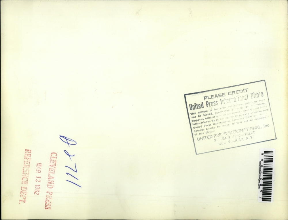 1962 Press Photo Lima Peru Police used water guns to break up demonstration by