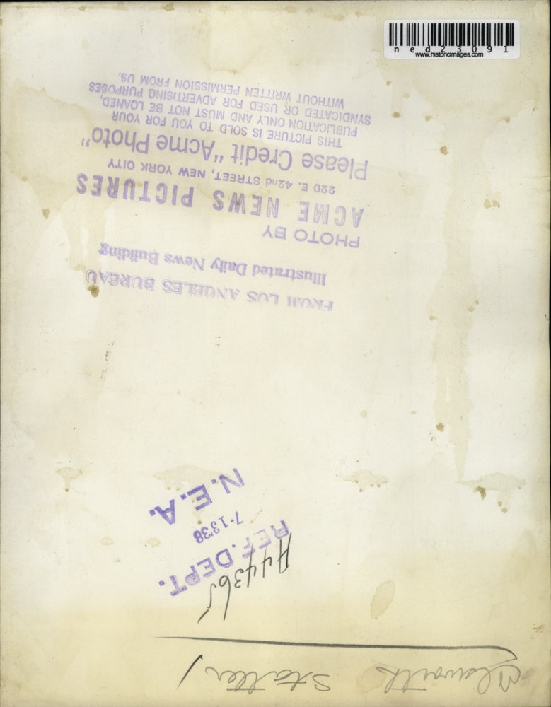 1938 Press Photo Ellsworth Statter at a desk