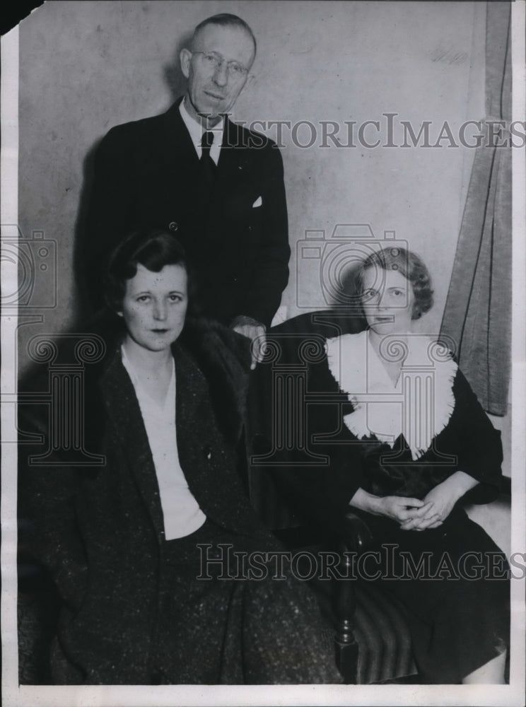 1935 Press Photo Major Charles A Shepard with 3rd wife, the former Mrs Alice