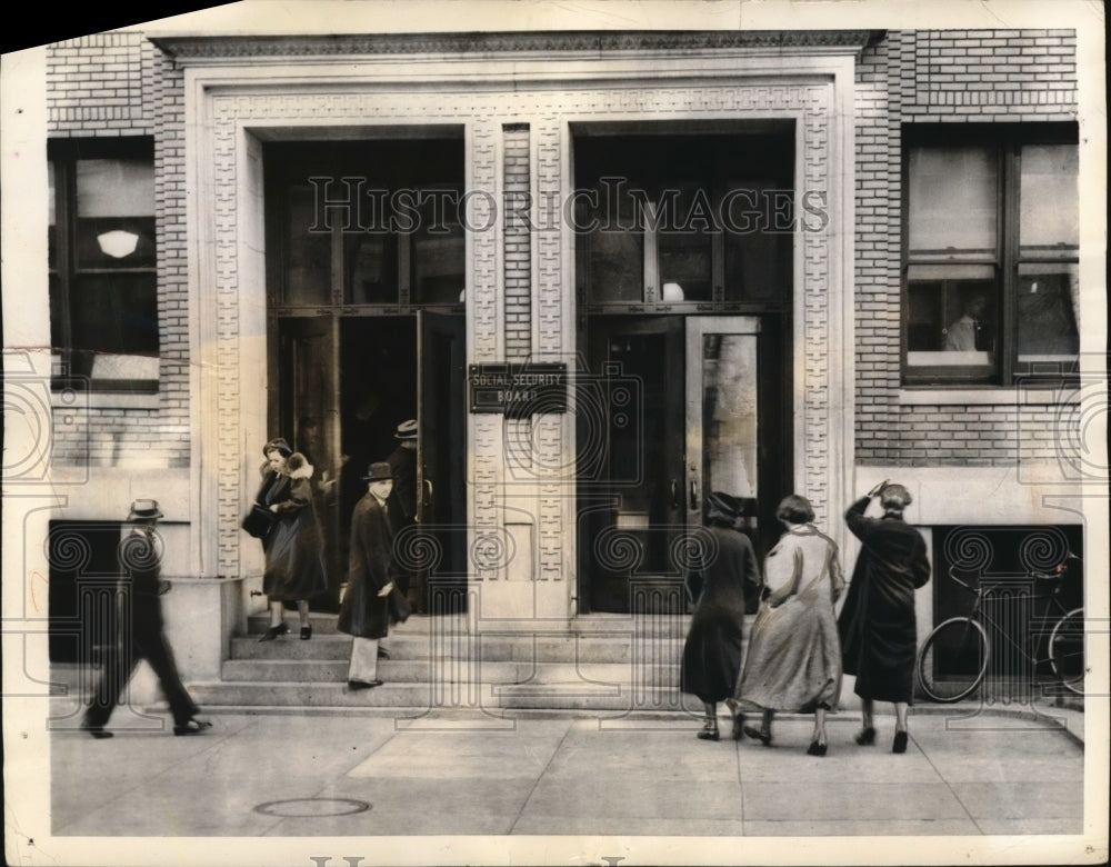 1936 Press Photo Wash Dc Old Labor Dept Building now the SSA bldg