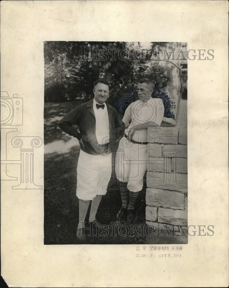 1930 Press Photo John C. Grover and Clyde McBride