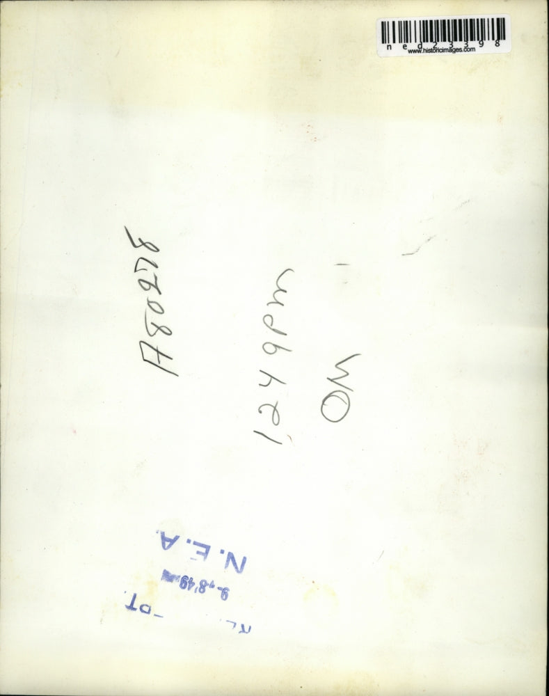 1949 Press Photo Paul Grindle President Charles Lanig Woodworking Corporation