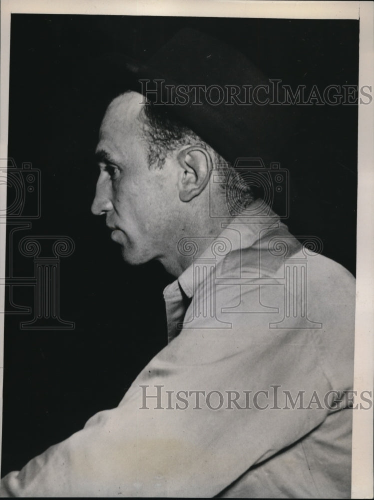 1939 Press Photo Abe Pauls Oil Field Worker Dynamited Sweetheart's Home Crime