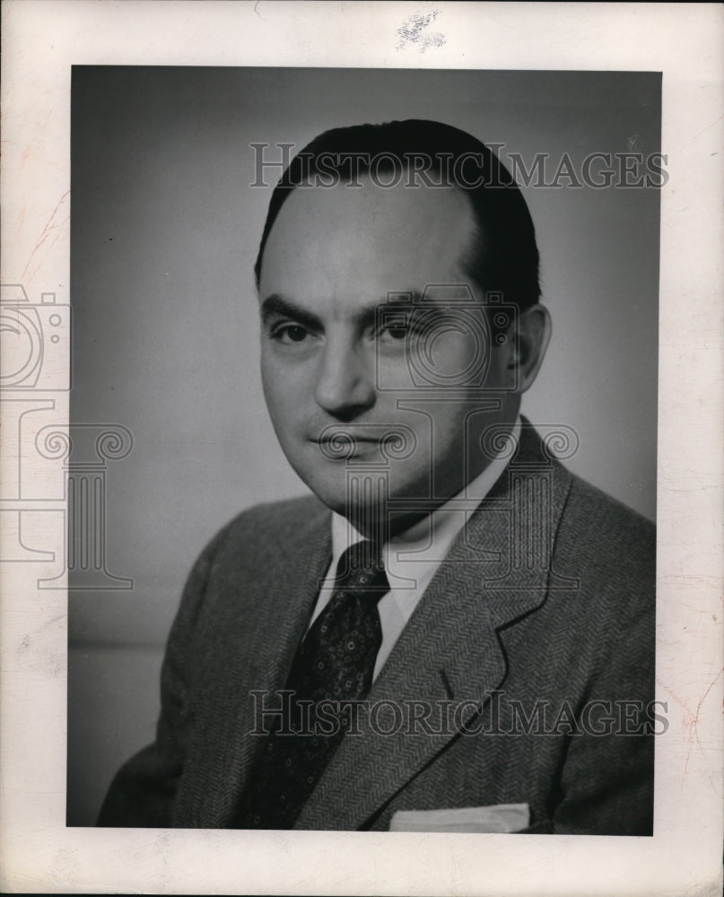 1950 Press Photo George N Seltzer VP of Builder company