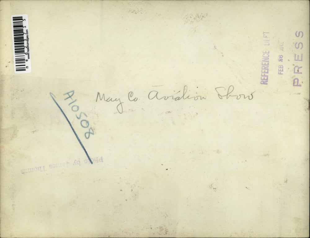 1941 Press Photo MAy Co. aviation show for employees