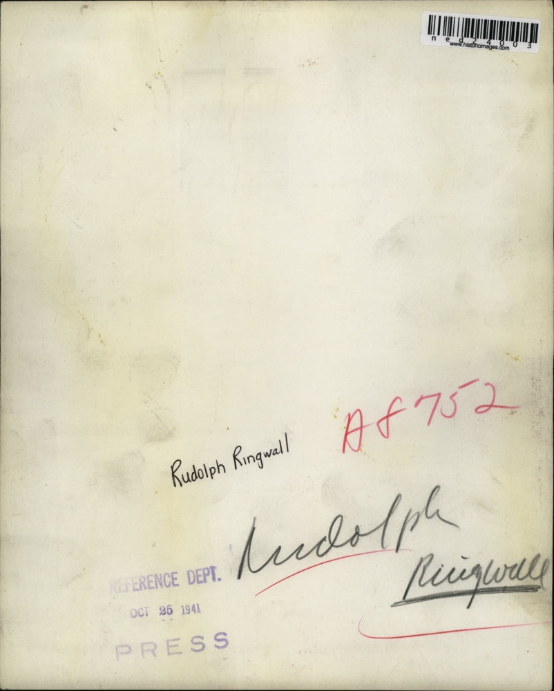 1941 Press Photo Rudolph Ringwall on WGAR radio