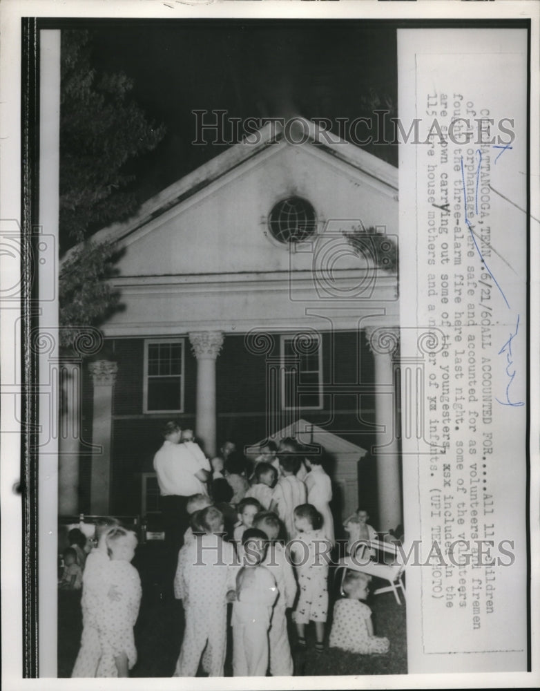 1960 Press Photo Chattanooga Orphanage Children Safe And Accounted For