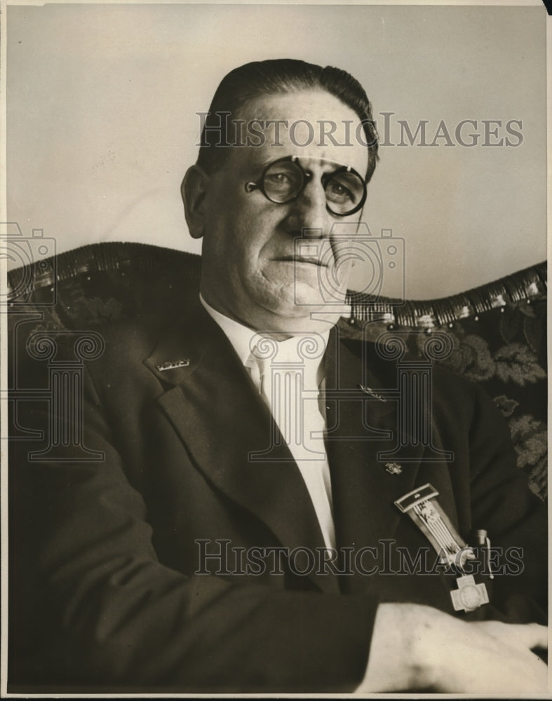 1927 Press Photo James J Murphy Spanish War Veteran