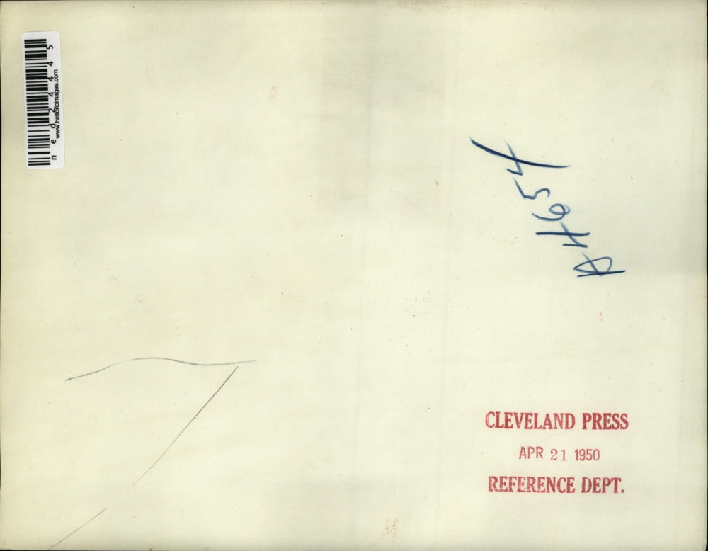 1950 Press Photo Chicago Ill David RobertsonBLFE pres, Wm Gilfoil union chairman