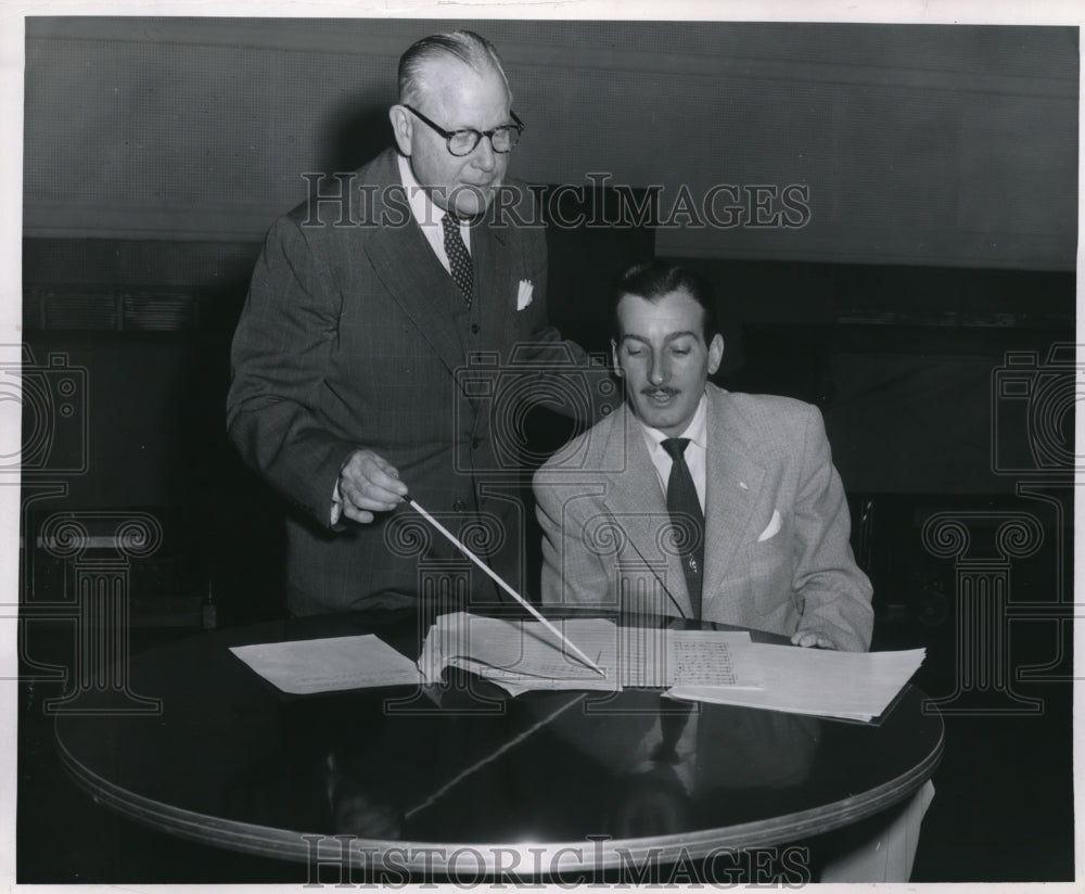 Press Photo Rudolph Ringwall and Hal Morgan