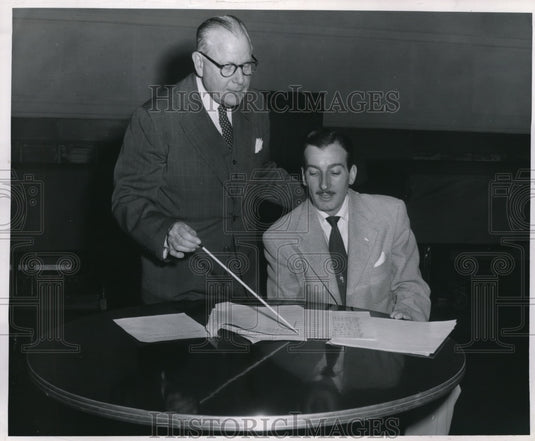 Press Photo Rudolph Ringwall and Hal Morgan