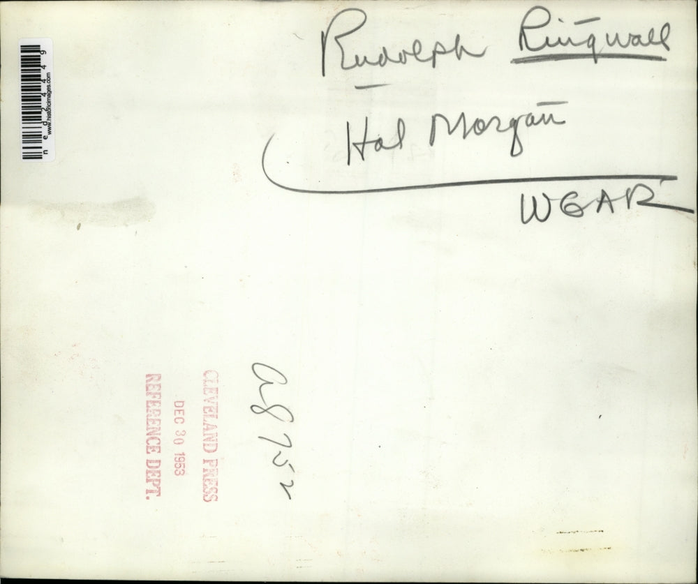 Press Photo Rudolph Ringwall and Hal Morgan