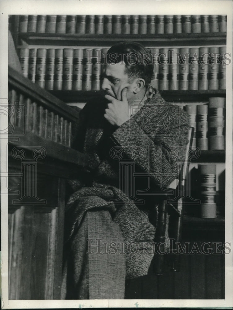 1929 Press Photo at arraignment on robbery charges Ralph A Wood who has been