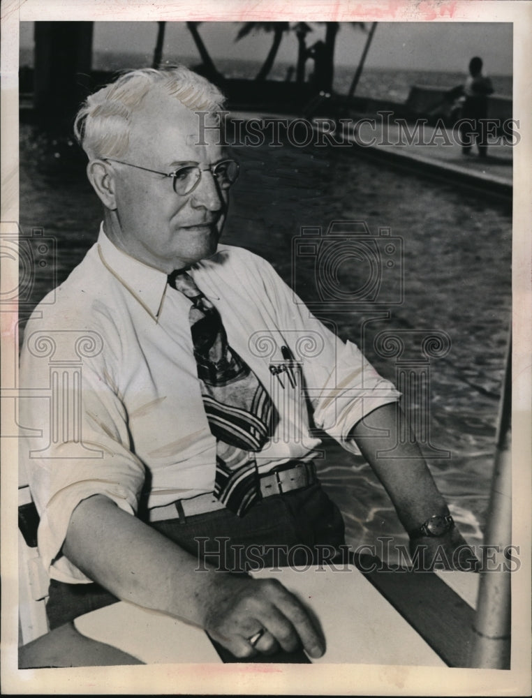 1946 Press Photo Whitney, President Of Brotherhood Of Railroad Trainmen - Historic Images