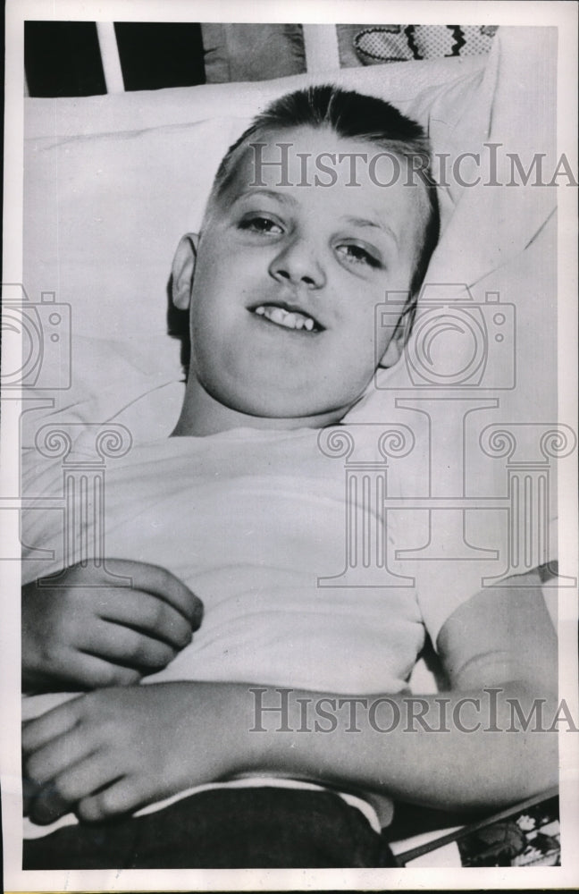 1952 Press Photo Cincinnati Billy Varvell Maysville Kentucky Hospital Heart