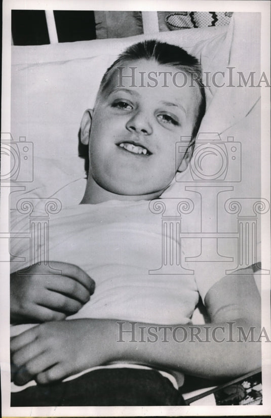 1952 Press Photo Cincinnati Billy Varvell Maysville Kentucky Hospital Heart