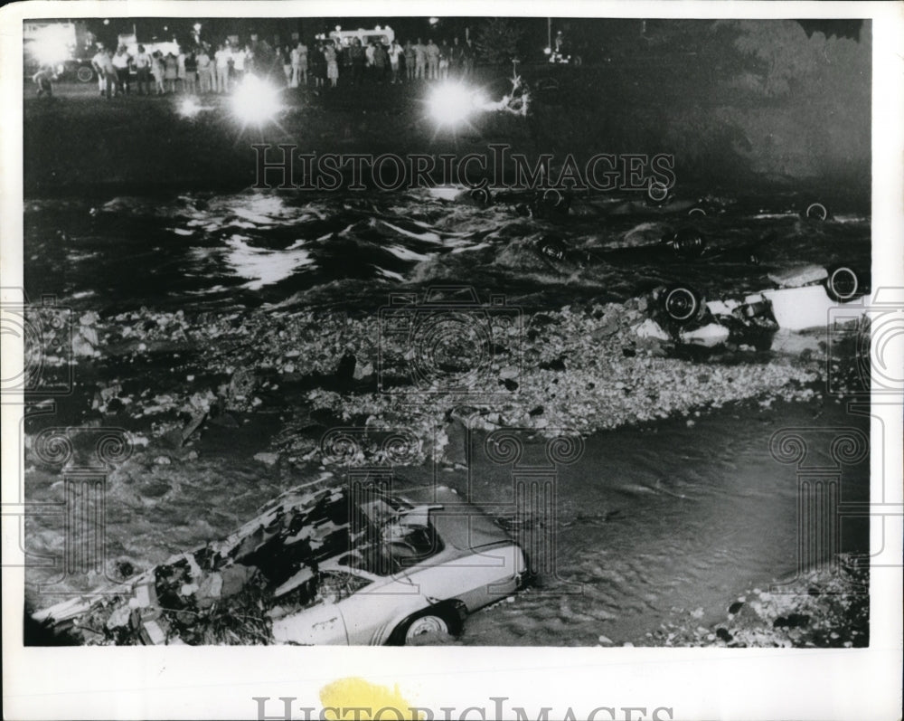 1969 Press Photo Washington Violent thunderstorm his Metropolita n area