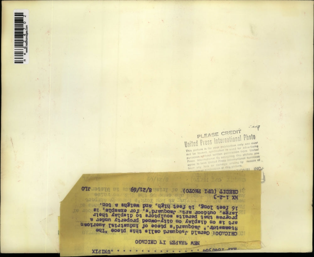 1969 Press Photo People by "The Steamster" by Gerald Jacquard in Chicago