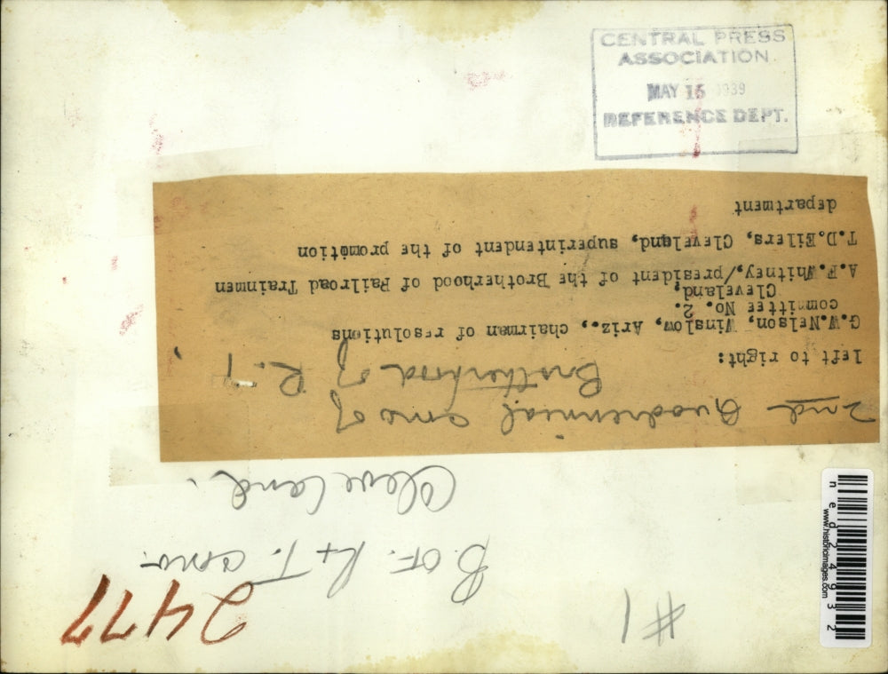 1939 Press Photo Second quadrennial of Brotherhood