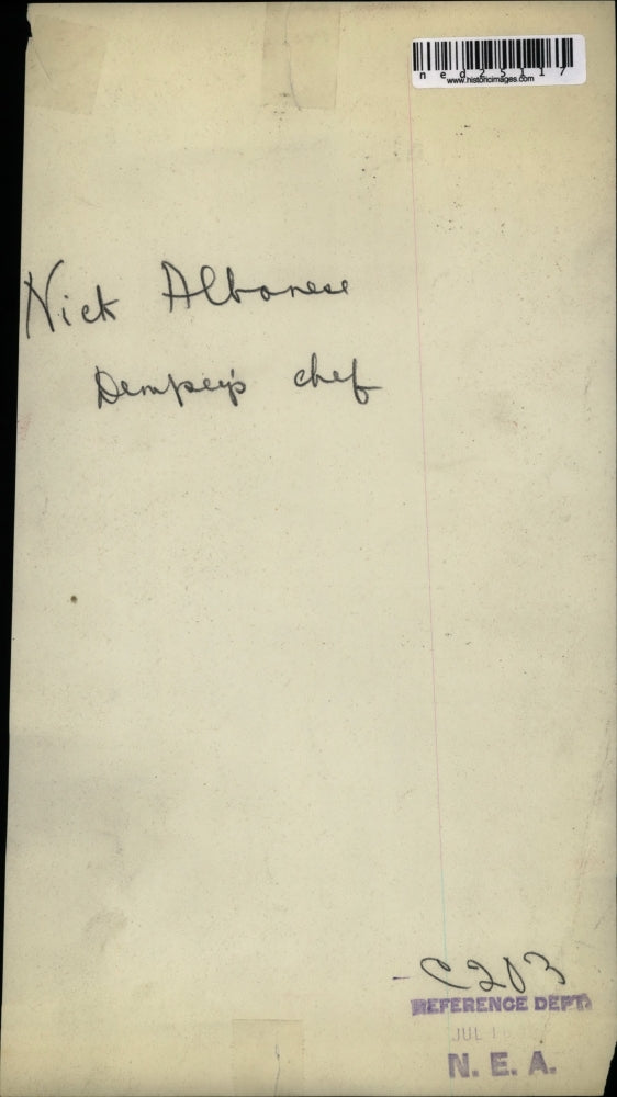 Press Photo Nick Albonese Dempsey's Chef