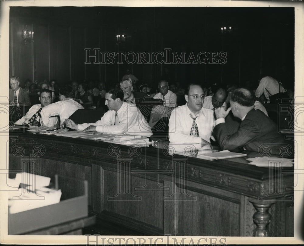 1948 Press Photo Council Members at Final Session Before Summer Recess