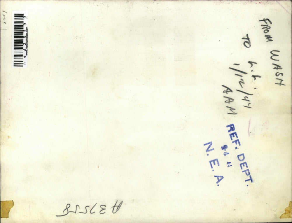 1944 Press Photo William L. Green And Phillip Murray Arrive At White House