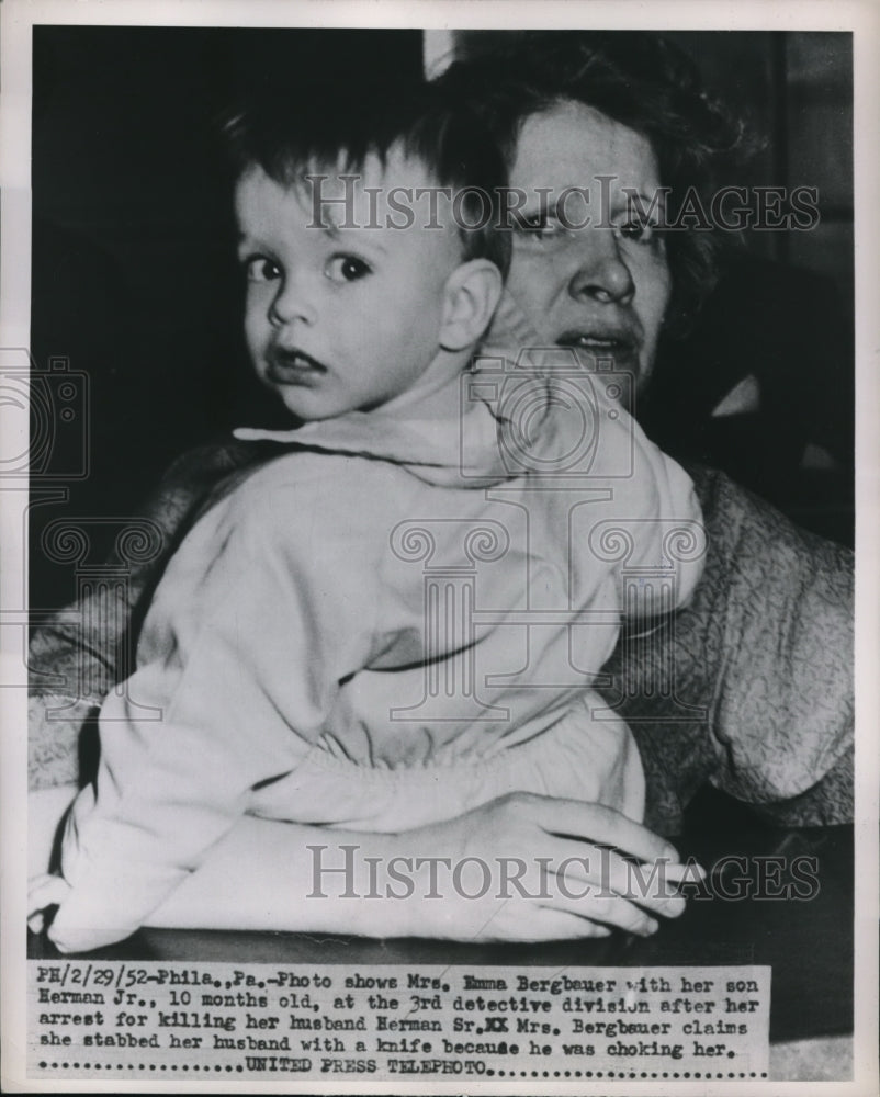 1925 Press Photo Philadelphia Pennsylvania Emma Bergbeuer Herman Jr. Murder