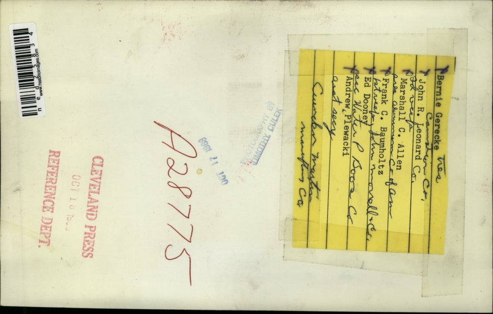 1969 Press Photo Bernie Gerecke, John B Leonard, Frank C Baumholtz,Marshall C