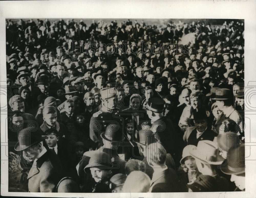 1932 Press Photo King Christean Of Denmark Steeplechase Racecourse Copenhagen