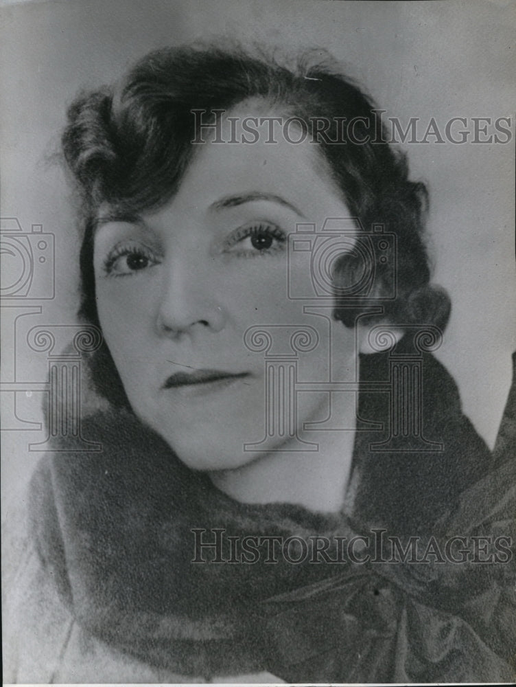 1941 Press Photo Miss Ada Coofe Loveland Torrance Self-Potrait