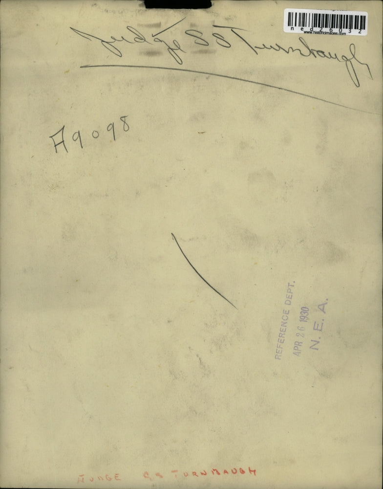 1930 Press Photo Judge S. S. Trumbaugh