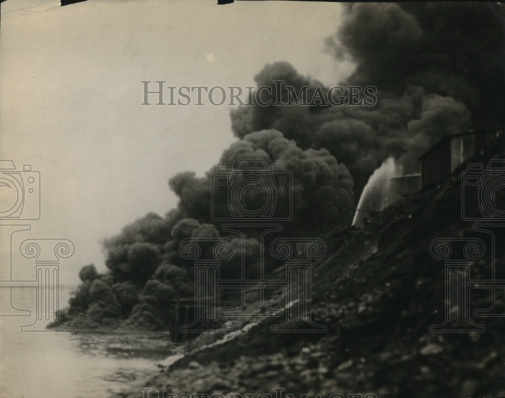 1923 Press Photo Fire in Pittsburgh, Pennsylvania