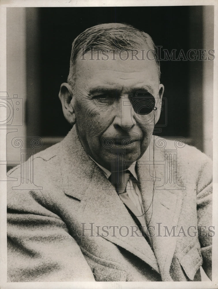 1937 Press Photo Booth Tarkington, Hoosier Author/Master Humorist - Historic Images
