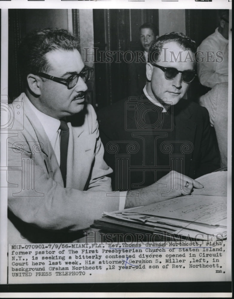 Load image into Gallery viewer, 1956 Press Photo Miami Florida Thomas Graham Northcott Church Staten New York
