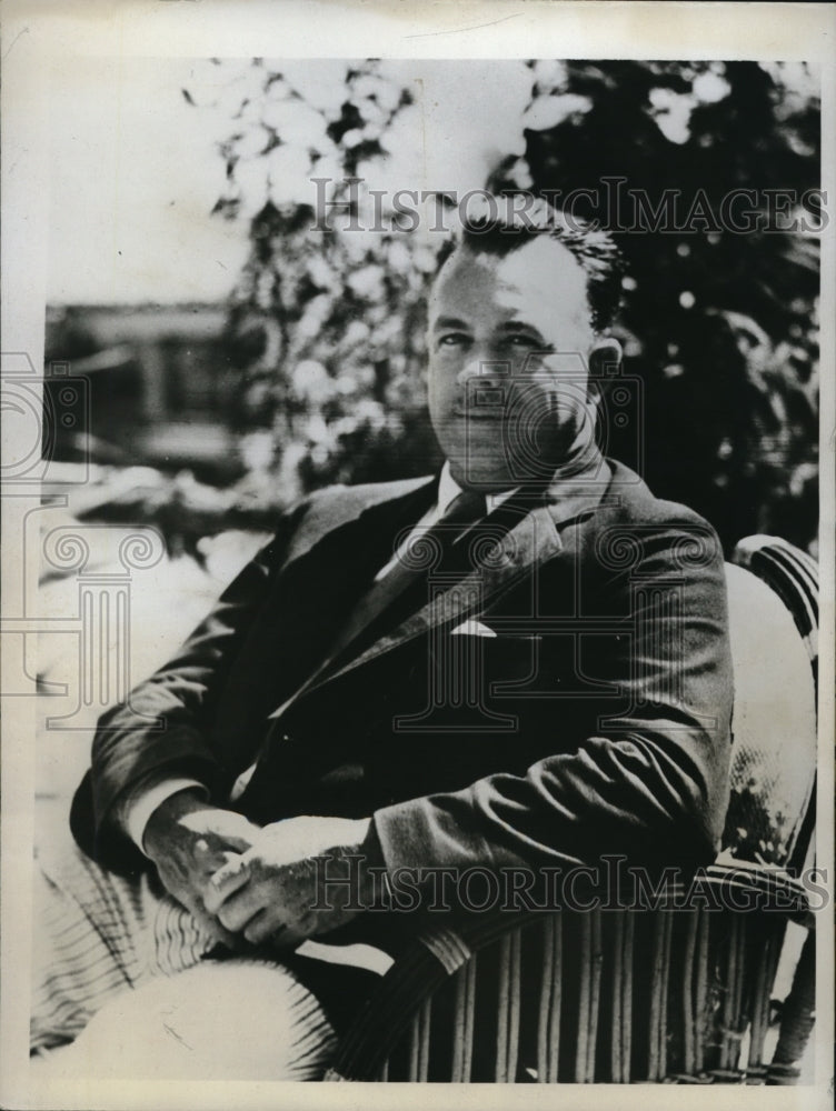 1933 Press Photo Dr. Arthur Torrance, noted authority on Tropical Disease