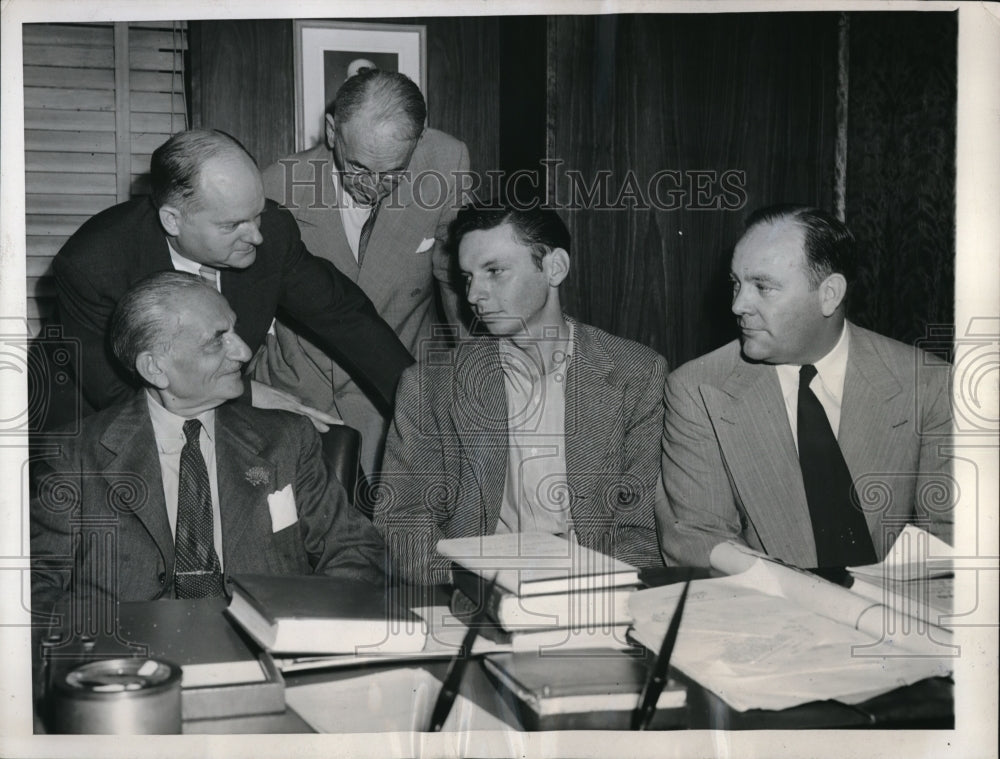 1946 Press Photo Robert Beatty Lois Nelson Barry Hoffman William Wayland William