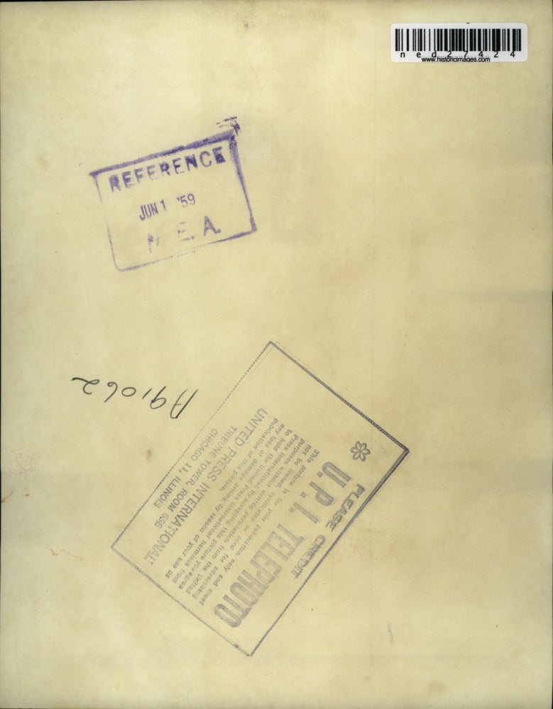 1959 Press Photo Mrs. Frank Rich, Lakewood Village, was rescued after boat