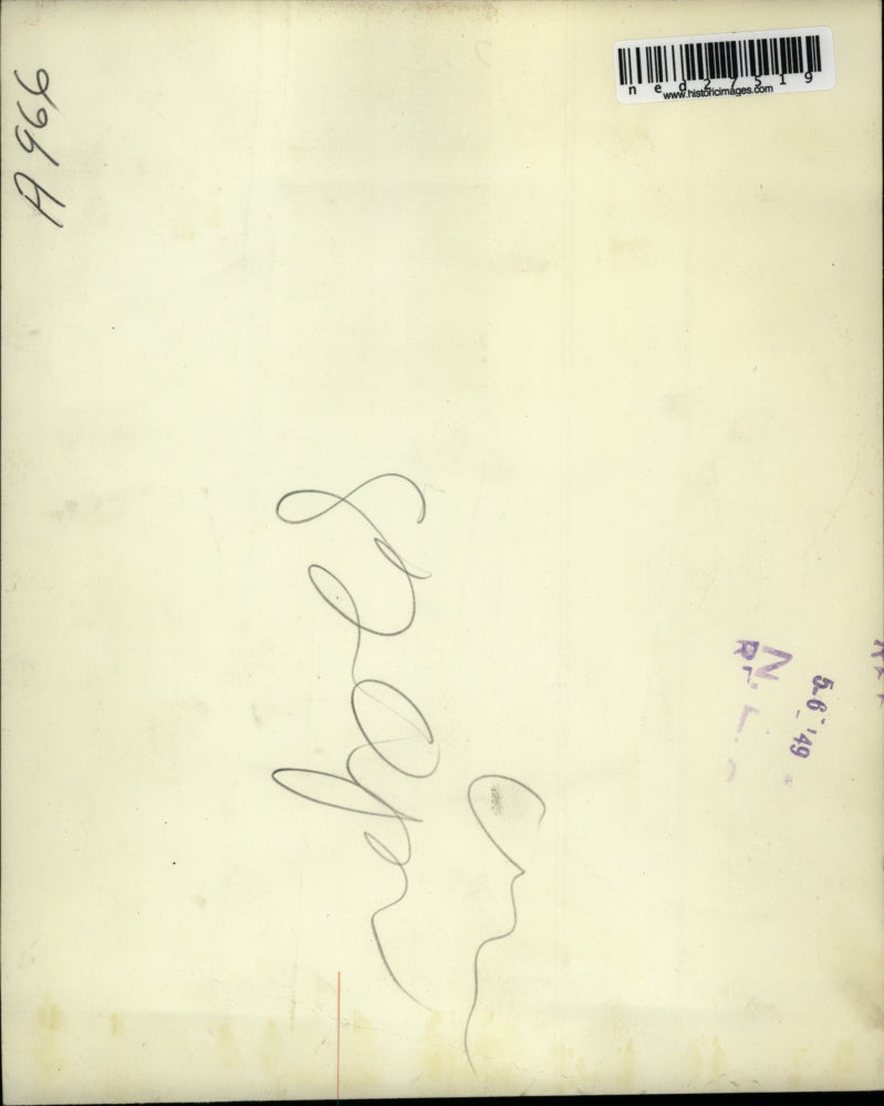 1949 Press Photo Princess Anne Of Bourbon-Farma Holds Child, Princess Margaretha