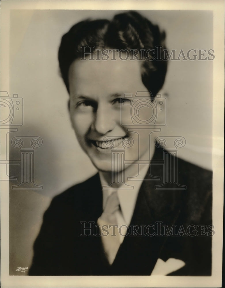 1929 Press Photo R. Leonard Stokes will be the guest soloist with Fada Orchestra