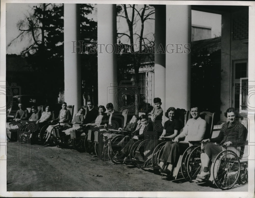 1937 Press Photo Warm Springs Foundation Seeking Relief From Paralysis