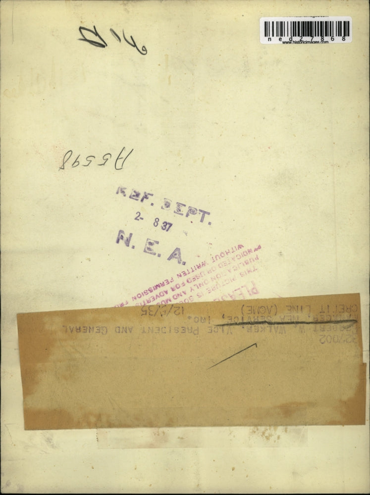 1935 Press Photo Herbert W. Walker, Vice President and General Manager, NEA