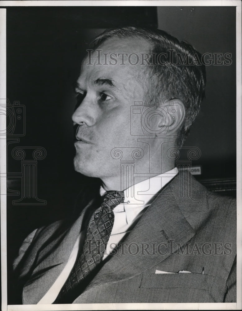 1946 Press Photo Washington DC Edward P Brady Testified Western Electric Prices