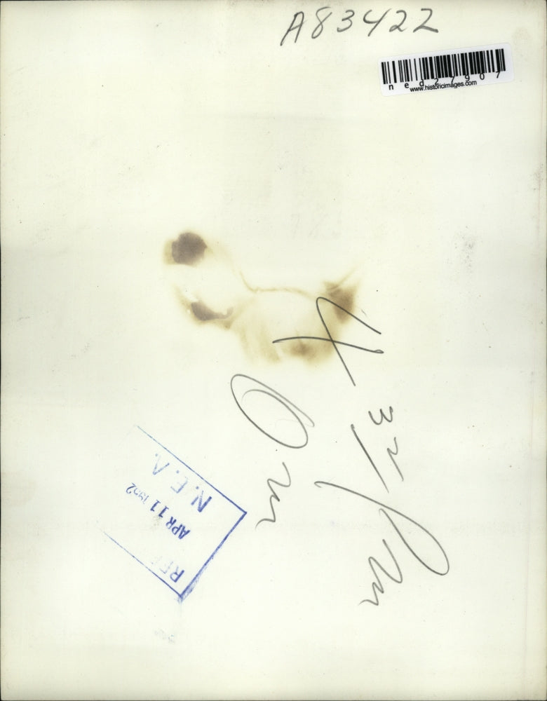 1952 Press Photo Charles Edward Bowers being held for diamond holdup.