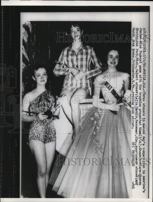1960 Press Photo obile Ala 3 winners in second day's competition in Americas
