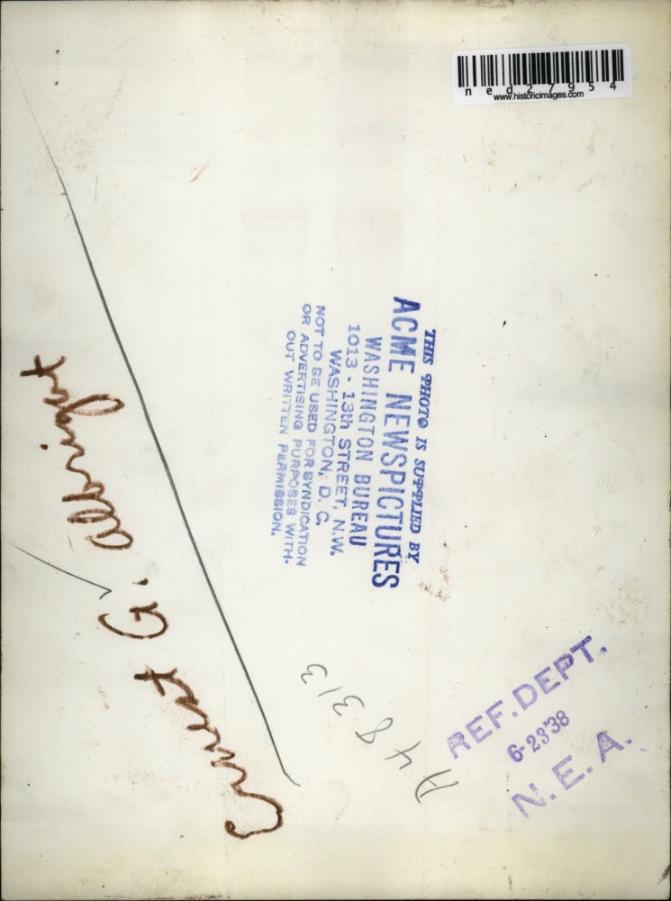 1938 Press Photo Ernest G. Albright