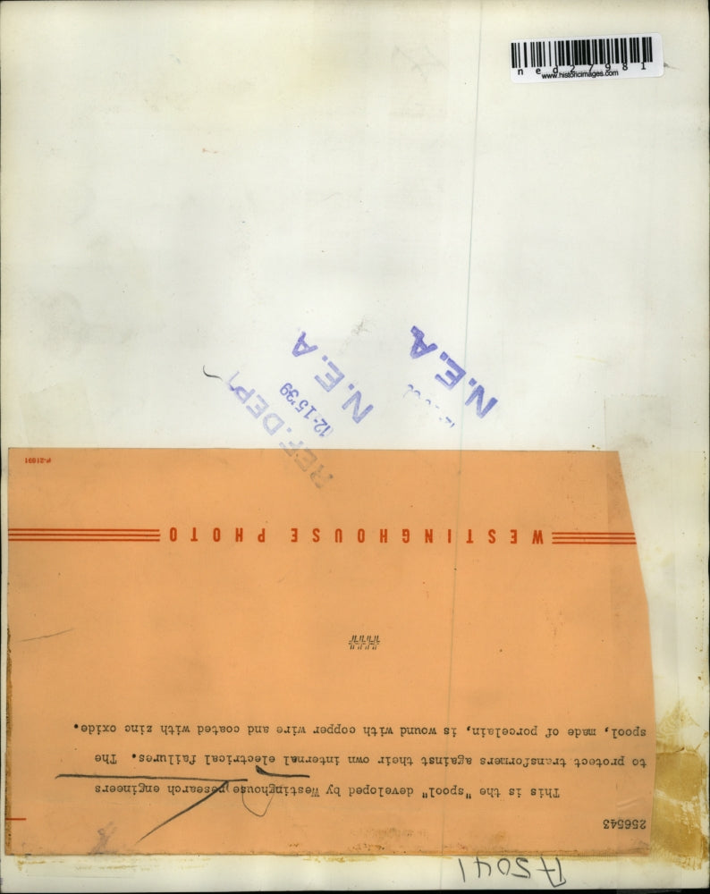 1939 Press Photo This is spool developed by Westinghouse research engineers to