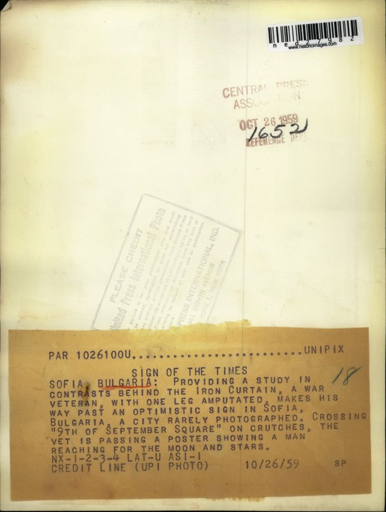 1959 Press Photo Sofia Bulgaria a study in contrasts behind the Iron Curtain a